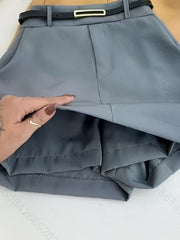 Ladies' Stylish Shorts Skirt Set of 3 Without a Belt [ASD1]