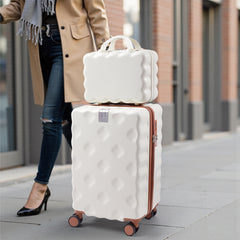 Luggage Set, 2 Piece Case Luggage, 20 Inch Suitcase Sets ABS+ PC Luggage, Travel Suitcase with Cup Holder, Hook, and Small Portable Hand Cabin Case