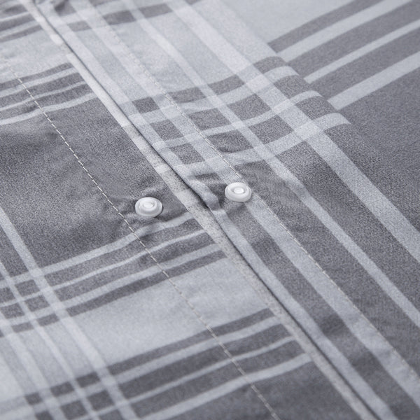 3-Piece Check Duvet Cover Set – Wrinkle-Resistant Modern Design, Ultra-Soft & Smooth Microfiber Bedding, All-Season Comfort, Machine Washable with Pillowcases, Available in All Sizes