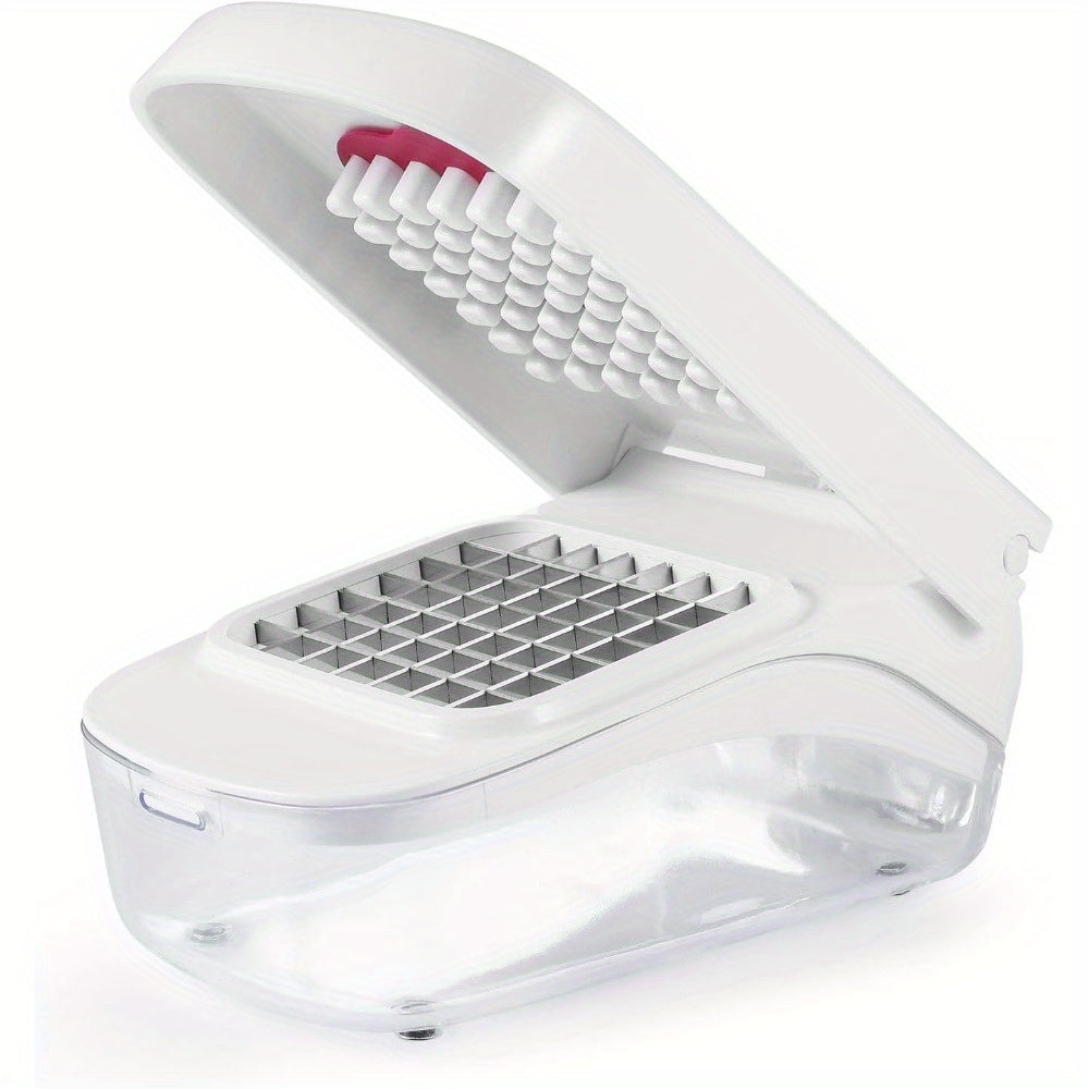 Onion Chopper That Saves Time And Effort, a Food Dicer And Salad Cutter, Measuring 20 * 12.5 * 10CM in White