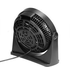 Powerful Turbo Desk Fan – 90° Adjustable Tilt Air Circulator Fan, Ultra-Quiet 3-Speed Table & Wall Mountable Fan for Bedroom, Home, Office (Black)