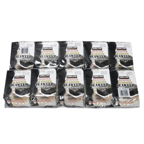 Kirkland Signature Roasted Seasoned Seaweed, 10 X 17G