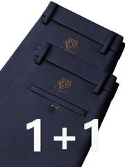 [Tong Tong Bang Selected OBM] 2pcs Men'S Wrinkle-Resistant Non-Iron Versatile Business Suit Pants Middle-Aged And Elderly Formal Suit Trousers