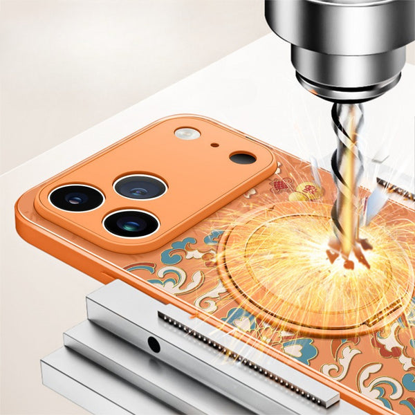 Phone Case - for Iphone 17 Pro Max Case with Rotating Lens Cover Full Protection Glass Back High End Design for Men Women