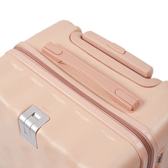 Luggage Set, 2 Piece Case Luggage, 20 Inch Suitcase Sets ABS+ PC Luggage, Travel Suitcase with Cup Holder, Hook, and Small Portable Hand Cabin Case