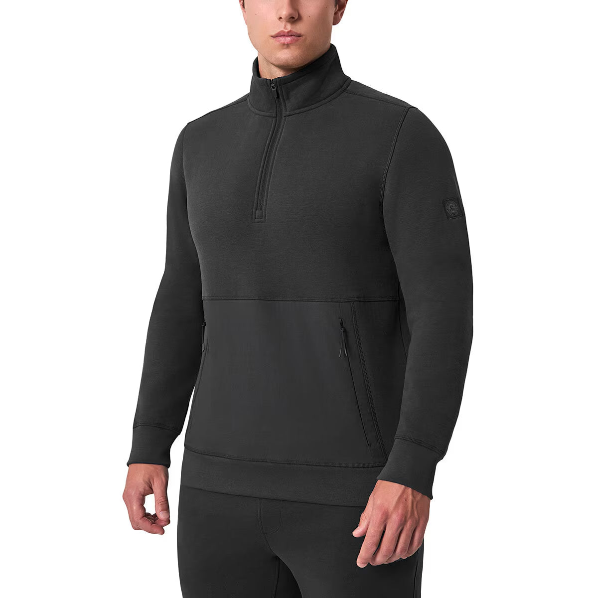 Mondetta Men'S Tyson Tech 1/4 Zip Fleece in Black
