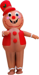 Christmas Gingerbread Man Inflatable Costume Christmas Party Blow-Up Costume Party Costume for Adult//Christmas Parade(Gingerbread Man)