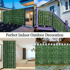 1 Roll Extra Long 5m Artificial Ivy Privacy Fence Panel - UV-Resistant Plastic Faux Ivy Hedge Screen with 61-70% Light Blocking, Realistic Greenery for Balcony, Garden, Patio & Outdoor Decor, Privacy Fence Panels for Outside, Natural Appearance, Highquali