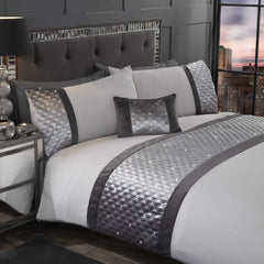 Hollywood Boudoir Silver (30x50 cm) Durable Fabric| Adds a Touch of Style to Any Room|UK Brand | Fast Dispatch