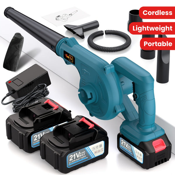 Cordless Blade Blower, Powerful Electric Blower, with Battery And Charger, Portable Brushless Design, Suitable for Lawn, Yard, Road And Car Cleaning, Portable Blade Blower