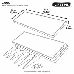 Lifetime 3 Piece Shelf Accessory Kit - Model 60404