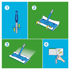 Flash Speedmop Wet Cloths Lemon Multi-Surface Refills, 2 X 24 Pack