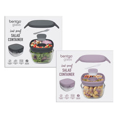 Bentgo All-In-One Glass Salad Container, 2 Pack