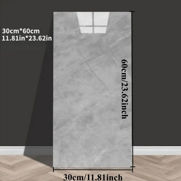 20/24/40pcs Waterproof Self-Adhesive Marble Wall Tile Stickers - Peel & Stick PVC/PE Foam Tiles with Contemporary Straight Puzzle Pattern, Washable & Removable for Bathroom, Kitchen, Living Room Home Decor, Vinyl Stickers Waterproof, Bathroom Renovations,
