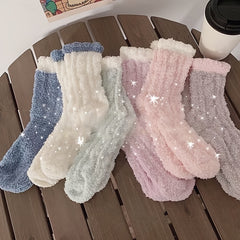 8 Pairs Women's Winter Thermal Fleece Socks