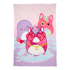 Squishmallows Groovy Pals Throw, 127 X 177 Cm
