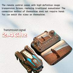 [ Essential for Camping Season ] LU80 drone, dual electrically adjustable cameras+screen remote control, intelligent obstacle avoidance+one click takeoff, suitable for outdoor party record starry sky camping!, Aerial Photography, Outdoor Drone