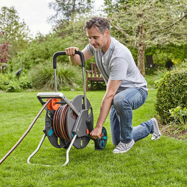 Gardena 50M (164Ft) Cleverroll L Easy Hose Trolley Set