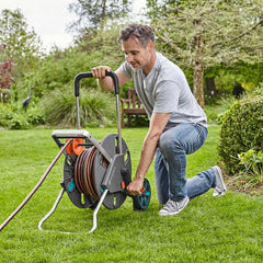 Gardena 50M (164Ft) Cleverroll L Easy Hose Trolley Set
