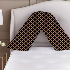 Printed V Pillow Cases Covers Easy Care Head Back Neck Maternity Support74x34cm