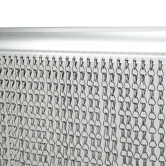 Aluminium Door Fly Screen Metal Chain Curtain Blind Insect Blinds 214cm *90cm
