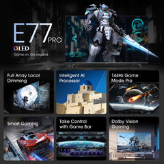 Hisense 65E77NQTUK PRO 65 Inch 4K QLED Freely Smart TV