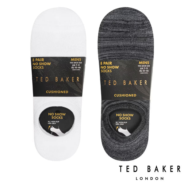 Ted Baker Men'S Liner Sock, 8 Pack