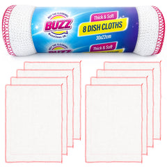 16 Pack Thick & Soft Dish Cloths | Reusable Kitchen Cleaning Cloths | Absorbent Towels for Dishes, Counters & Surfaces | Washable Multipurpose Cleaning Rags – Home & Kitchen
