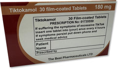 Anti Tik Tok Novelty Joke Pill Box - Christmas Stocking Filler/Birthday Gift - Silly Present for Husband Wife or Partner