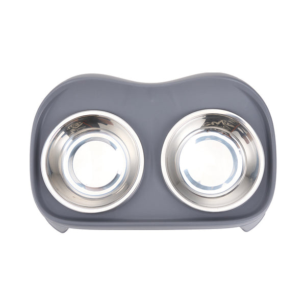 Dog Bowls with Stand, Adjustable Raised Dog Bowl for Large Dogs, Dog Feeding Station with 2 Stainless Steel Dog Bowls, Non-Slip elevated dog bowls