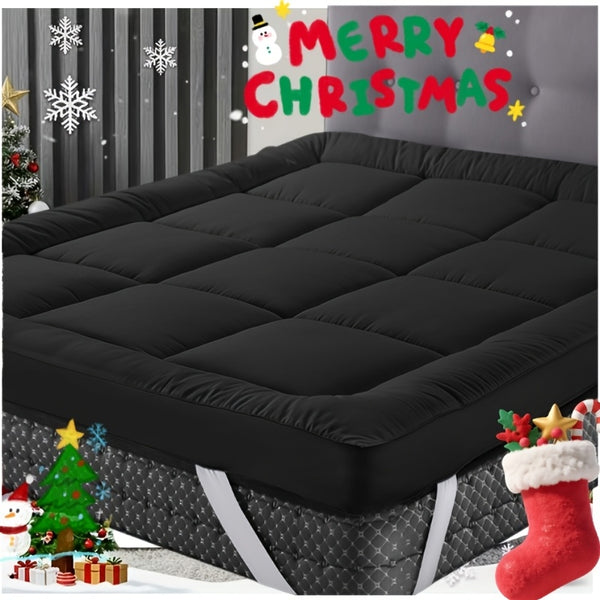 Hotel Quality 10cm Extra Thick Mattress Topper With Deep Fitted Elastic Corners Luxury Mattress Topper For All Seasons And for all Sizes Available Single, Small Double, Double, King, And Super King