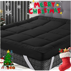 Hotel Quality 10cm Extra Thick Mattress Topper With Deep Fitted Elastic Corners Luxury Mattress Topper For All Seasons And for all Sizes Available Single, Small Double, Double, King, And Super King