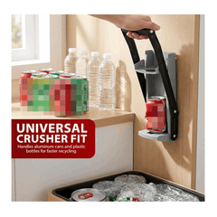 1pc Heavy Duty 16-Ounce Metal Can Crusher- Wall-Mounted Beverage, Beer Can and Bottle Compressor- Suitable Recycling and Home Use- and Halloween
