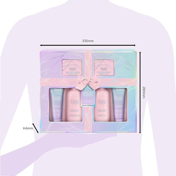 Baylis & Harding Jojoba, Vanilla & Almond Oil Luxury Pamper Gift Set (Pack of 1) - Vegan Friendly