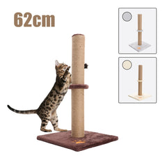 Cat Scratching Post 62CM Pole Scratcher Tree Scratch Post Woven Sisal Tall