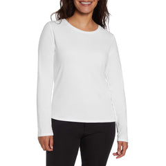 Three Dots Ladies Crew Top 2 Pack in Black