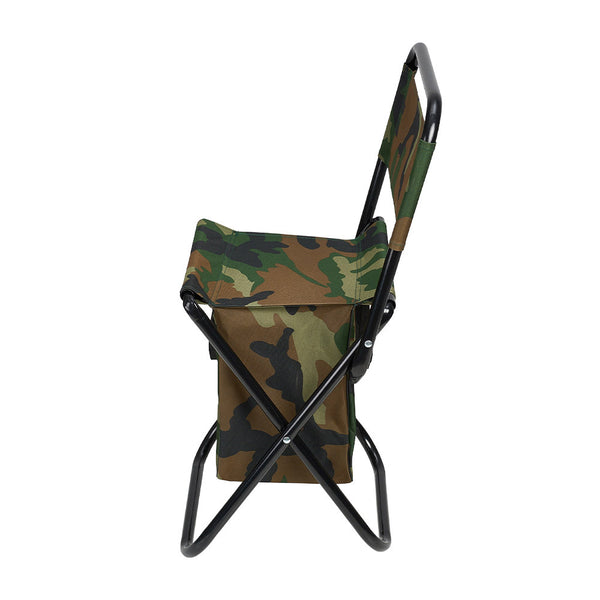 1PC Folding Chair with Storage, Foldable Fishing Seat Lightweight Chair, Portable Chair Home, Small/Large More Colors