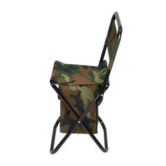 1PC Folding Chair with Storage, Foldable Fishing Seat Lightweight Chair, Portable Chair Home, Small/Large More Colors