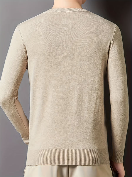 100% Cashmere Men'S Sweater Perfect for Casual Comfort Business Layering The Fabric Is Soft Exceptionally Warm