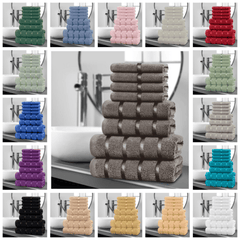 8pcs Egyptian Cotton Towel Set | Quick-Drying & Highly Absorbent | Includes 8 Towels | Sophisticated Design | 15 Elegant Colours | Machine Washable