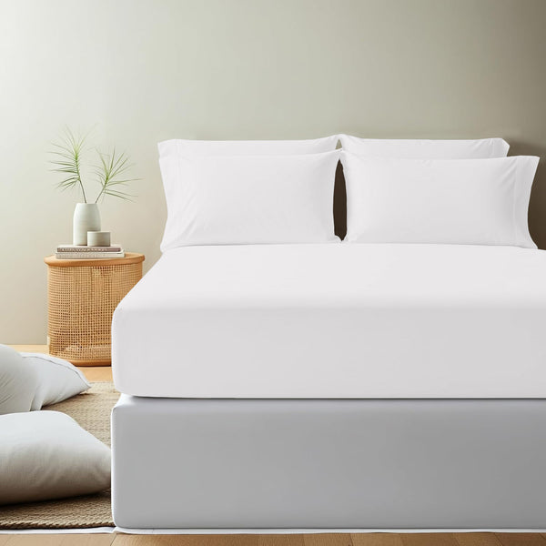 40cm Extra Deep Fitted Sheet, All seasons Bedding Ultra Soft Breathable Microfiber Bedding, Wrinkle-Free, Machine Washable, Hotel Quality All Sizes Available