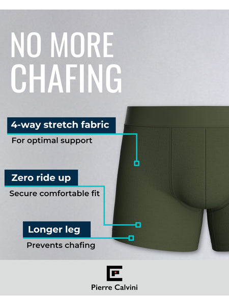 5-Pack Men’s Boxers – Cotton Underwear in Blue, Black, or Mixed Dark Colors – Soft, Breathable & Comfortable Fabric – Longer Leg Design with Anti-Chafing Fit – Tag-Free, Anti-Roll Waistband & No Ride-Up – Everyday Multipack Men’s Boxer Shorts – Durable, S