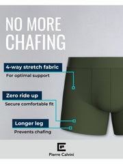 5-Pack Men’s Boxers – Cotton Underwear in Blue, Black, or Mixed Dark Colors – Soft, Breathable & Comfortable Fabric – Longer Leg Design with Anti-Chafing Fit – Tag-Free, Anti-Roll Waistband & No Ride-Up – Everyday Multipack Men’s Boxer Shorts – Durable, S