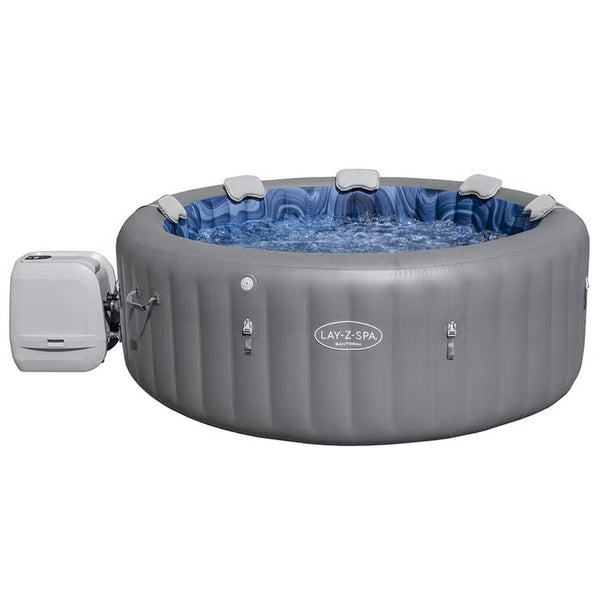 Lay-Z-Spa Santorini Maxhold Energysense Smart Luxe Hydrojet Pro, 7 Person Inflatable Spa