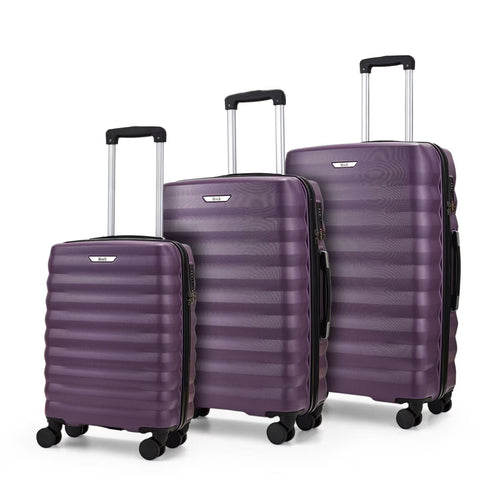 Rock Berlin 3 Piece Hardside Luggage Set in Black