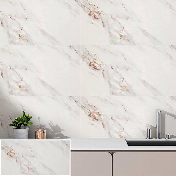 10/20/30/40 Pack Luxury Marble Effect Self-adhesive Floor Tiles 60x30cm, 2mm Thicken Vinyl Flooring Tiles Wall Stickers, Removable PVC Wall Decals, Suitable for Living Room, Bedroom, Kitchen Backsplashes, Bathroom, Office, Background Walls, Easy To Instal