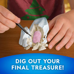 NATIONAL GEOGRAPHIC 2025 Gemstone Advent Calendar - Christmas Countdown Calendar for Kids with 24 Gems, Rock Collection, Mini Gem Dig Kit (English-Only Version)