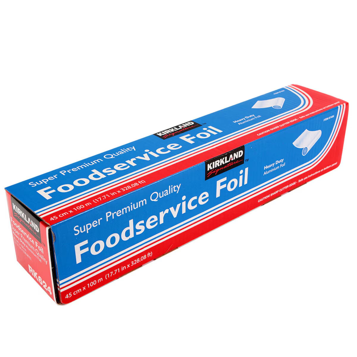 Kirkland Signature 45Cm X 100M Heavy Duty Super Premium Quality Foodservice Aluminium Foil