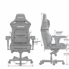 Anda Seat Kaiser 4 Series Extra Large Gaming Chair, Black