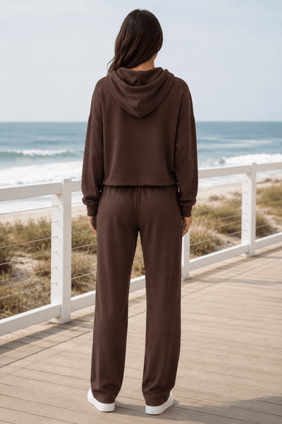 Women'S Soft Touch Tracksuit Set, Zip Up Hooded Jacket & Joggers, Casual 2pcs Lounge Wear Co Ord Outfit, Casual and Sports Wear, Gym Wear Street Wear